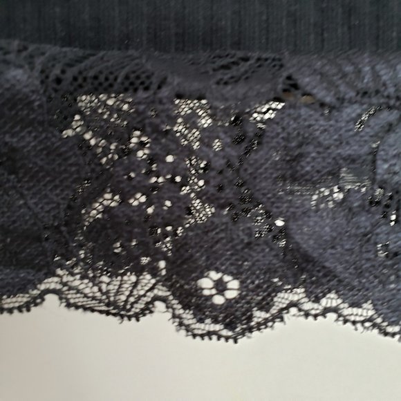 Shasa High Mock Neck Ribbed Black Crop Top - Picture 8 of 11